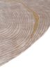 azalea ivory bamboo silk and zari hand knotted Rug - Corner