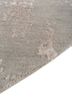 chaos theory by kavi grey and black wool and bamboo silk hand knotted Rug - Corner