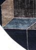 chaos theory by kavi blue wool and bamboo silk hand knotted Rug - Corner chaos theory by kavi blue wool and bamboo silk hand knotted Rug - Corner