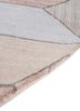 chaos theory by kavi ivory wool and bamboo silk hand knotted Rug - Corner