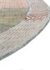 manchaha blue wool and bamboo silk hand knotted Rug - Corner
