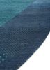 manchaha blue wool and bamboo silk hand knotted Rug - Corner