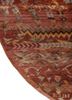 manchaha red and orange wool and bamboo silk hand knotted Rug - Corner