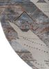 manchaha blue wool and bamboo silk hand knotted Rug - Corner