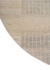 blythe ivory wool hand knotted Rug - Corner