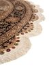 gulmarg green silk hand knotted Rug - Corner