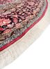 gulmarg red and orange silk hand knotted Rug - Corner