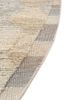 manifest blue afghan wool hand knotted Rug - Corner