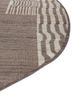 manifest beige and brown wool hand knotted Rug - Corner