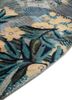 inde rose blue wool and silk hand knotted Rug - Corner inde rose blue wool and silk hand knotted Rug - Corner