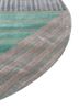 come around blue wool and viscose hand tufted Rug - Corner come around blue wool and viscose hand tufted Rug - Corner