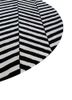 contour grey and black wool hand tufted Rug - Corner