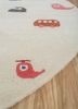 confetti ivory wool and viscose hand tufted Rug - Corner confetti ivory wool and viscose hand tufted Rug - Corner