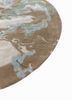 genesis blue wool and viscose hand tufted Rug - Corner