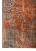 aprezo blue wool and bamboo silk hand knotted Rug - Corner