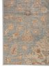 erbe blue wool hand knotted Rug - Corner