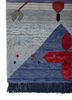 freedom manchaha blue wool and bamboo silk hand knotted Rug - Corner freedom manchaha blue wool and bamboo silk hand knotted Rug - Corner