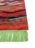 manchaha red and orange wool and bamboo silk hand knotted Rug - Corner manchaha red and orange wool and bamboo silk hand knotted Rug - Corner