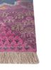manchaha pink and purple wool and bamboo silk hand knotted Rug - Corner manchaha pink and purple wool and bamboo silk hand knotted Rug - Corner
