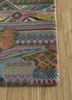 manchaha blue wool and bamboo silk hand knotted Rug - Corner manchaha blue wool and bamboo silk hand knotted Rug - Corner