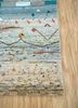 manchaha blue wool and bamboo silk hand knotted Rug - Corner manchaha blue wool and bamboo silk hand knotted Rug - Corner