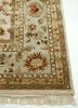 aurora ivory wool and silk hand knotted Rug - Corner aurora ivory wool and silk hand knotted Rug - Corner