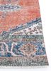 vintage red and orange wool hand knotted Rug - Corner vintage red and orange wool hand knotted Rug - Corner