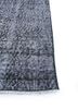 lacuna grey and black wool hand knotted Rug - Corner