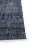 lacuna grey and black wool hand knotted Rug - Corner