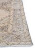 vintage beige and brown wool hand knotted Rug - Corner vintage beige and brown wool hand knotted Rug - Corner