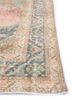 vintage pink and purple wool hand knotted Rug - Corner