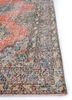 vintage red and orange wool hand knotted Rug - Corner vintage red and orange wool hand knotted Rug - Corner