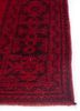 lacuna red and orange wool hand knotted Rug - Corner