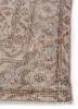 vintage beige and brown wool hand knotted Rug - Corner