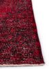 lacuna red and orange wool hand knotted Rug - Corner
