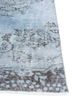vintage blue wool hand knotted Rug - Corner