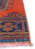 vintage red and orange wool hand knotted Rug - Corner vintage red and orange wool hand knotted Rug - Corner
