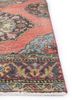 vintage red and orange wool hand knotted Rug - Corner vintage red and orange wool hand knotted Rug - Corner