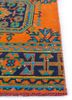 vintage red and orange wool hand knotted Rug - Corner vintage red and orange wool hand knotted Rug - Corner