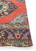 vintage red and orange wool hand knotted Rug - Corner vintage red and orange wool hand knotted Rug - Corner