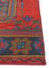 vintage red and orange wool hand knotted Rug - Corner vintage red and orange wool hand knotted Rug - Corner