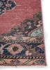 vintage red and orange wool hand knotted Rug - Corner vintage red and orange wool hand knotted Rug - Corner