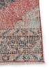vintage red and orange wool hand knotted Rug - Corner vintage red and orange wool hand knotted Rug - Corner