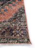 vintage red and orange wool hand knotted Rug - Corner vintage red and orange wool hand knotted Rug - Corner