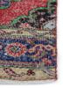 vintage red and orange wool hand knotted Rug - Corner vintage red and orange wool hand knotted Rug - Corner