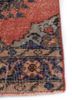 vintage red and orange wool hand knotted Rug - Corner vintage red and orange wool hand knotted Rug - Corner