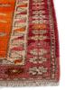 nuray red and orange wool hand knotted Rug - Corner
