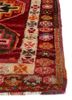 nuray red and orange wool hand knotted Rug - Corner