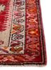 nuray red and orange wool hand knotted Rug - Corner