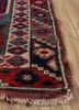 nuray red and orange wool hand knotted Rug - Corner